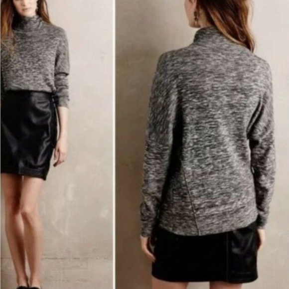 Anthropologie MOTH "Annona" Space Dye Turtleneck Sweater w MEASUREMENTS - Picture 2 of 12